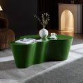 50 Inch Green Fiberglass Coffee Table for Living Room.