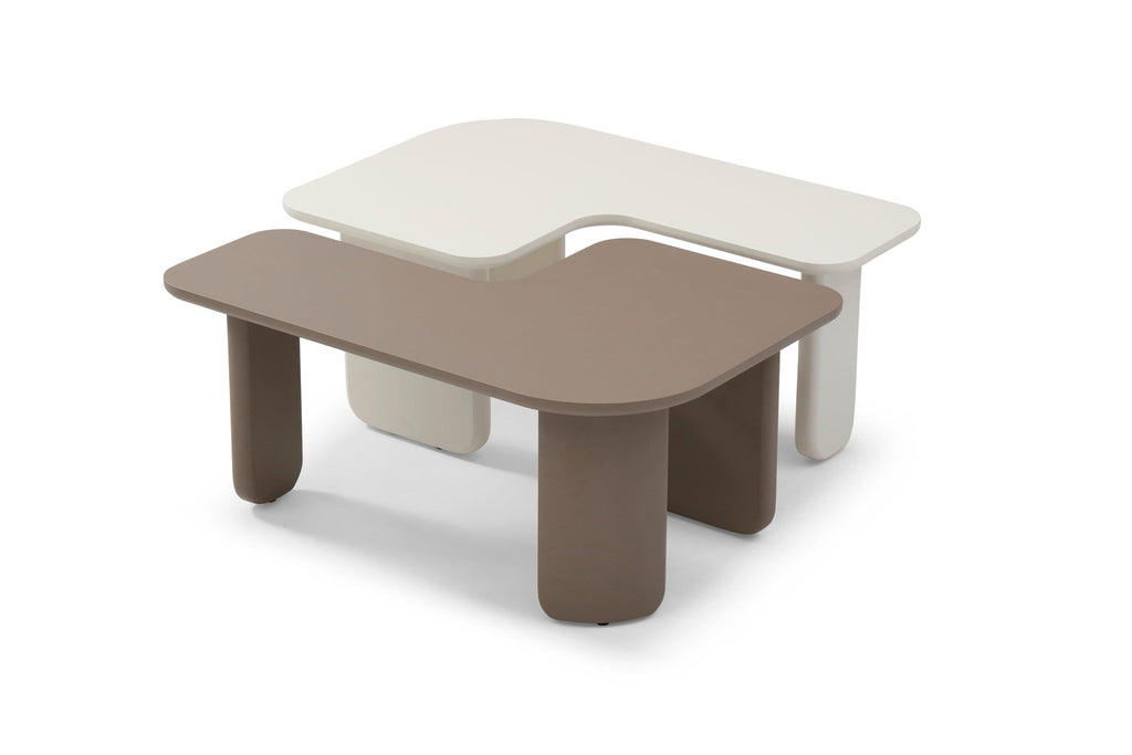 2 Pcs Modular Coffee Table Set - Versatile Design.