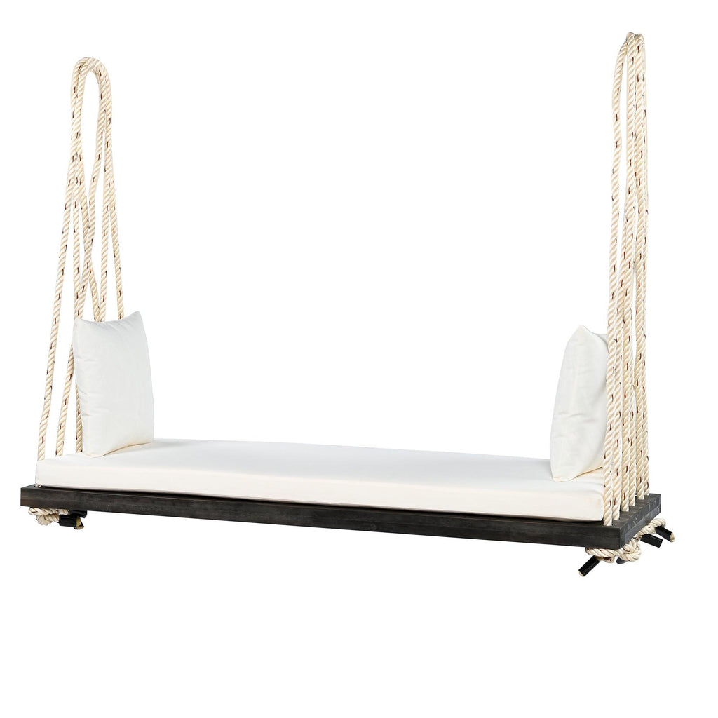 TOPMAX Wooden Swing Chair for Garden and Patio.
