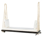 TOPMAX Wooden Swing Chair for Garden and Patio.