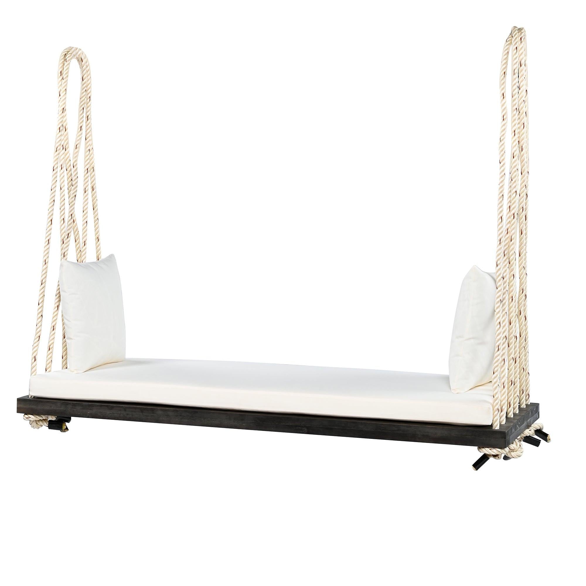 TOPMAX Wooden Swing Chair for Garden and Patio.