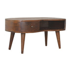 Chestnut Wave Coffee Table.