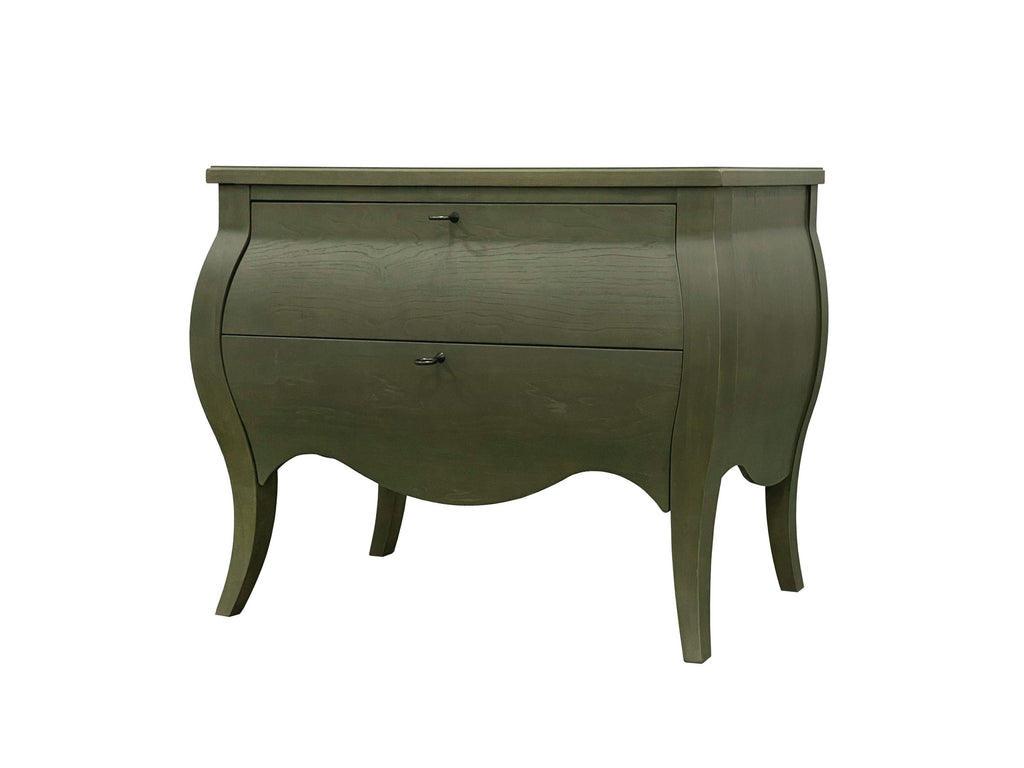 Pistachio Bombe Chest for Storage and Style.