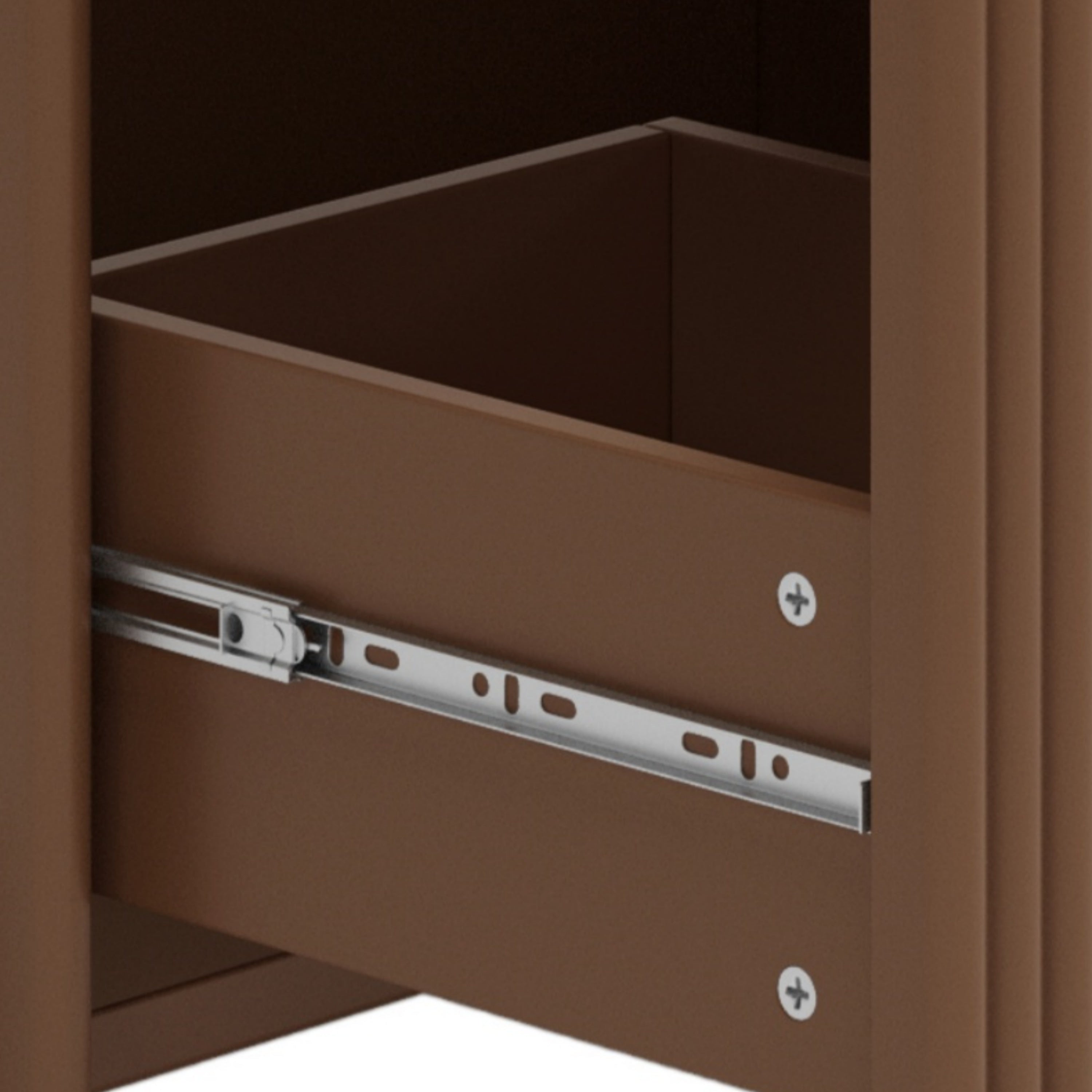 30' Bathroom Vanity with Ceramic Sink, Equipped with Vertical Pulls and Full-Extension Drawers, Freestanding Bathroom Vanity with Soft Close Drawer Slides, Fluted Design, Dark Brown