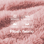 Close-up of soft pink plush fabric used in the modular sofa chaise. Highlights smooth feel, anti-pilling, and skin-friendly texture.