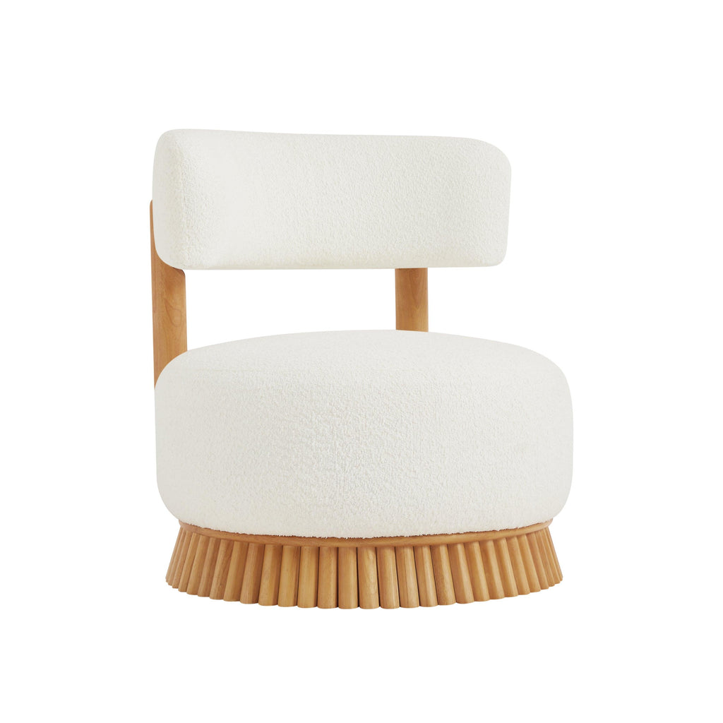 Modern Farmhouse Armless Chair for Living Room and Bedroom.