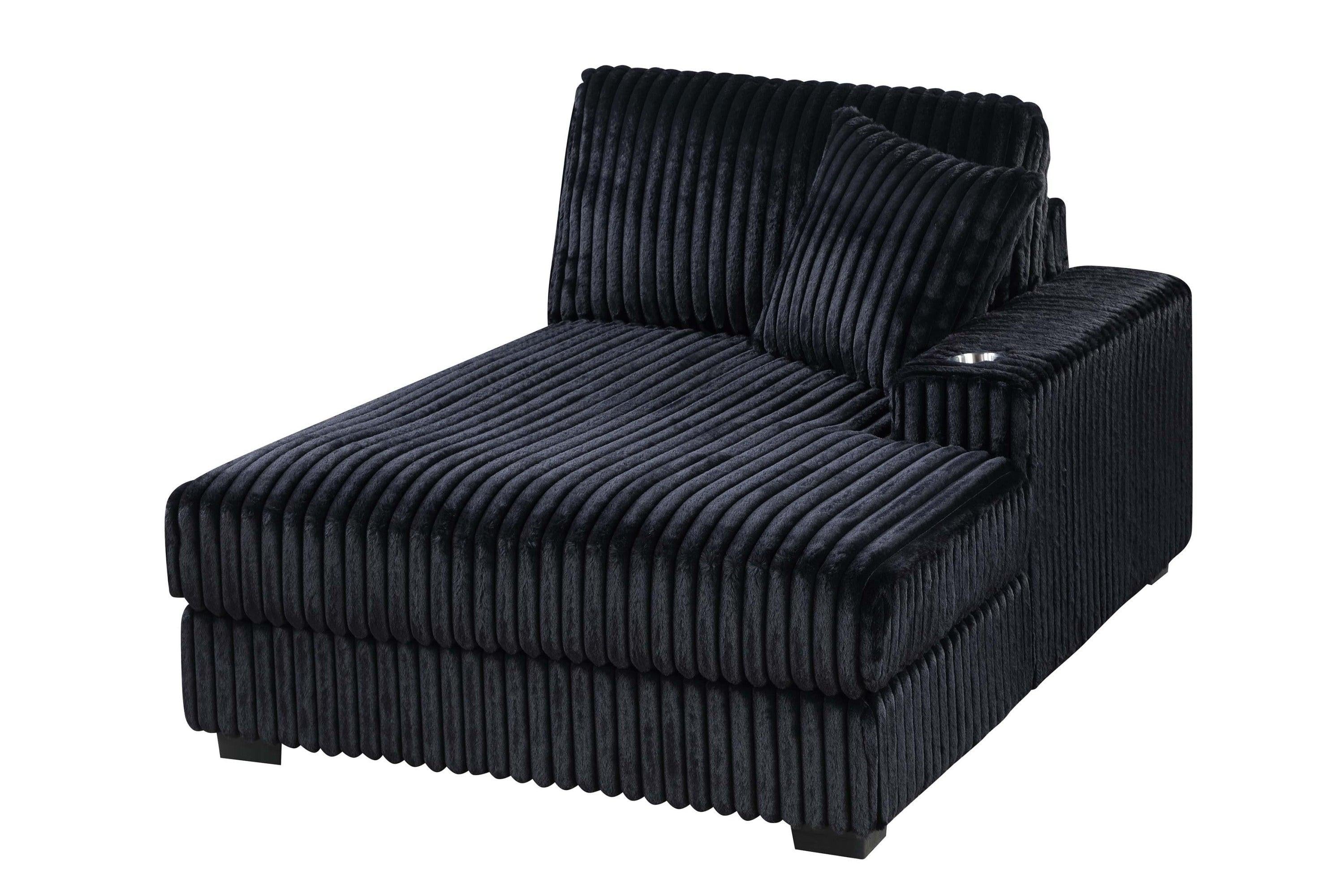 6-PC Modular Sectional Sofa Set with USB Cup Holder.