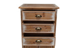 Rustic Wooden Storage Cabinet - Narrow Organizer with Drawers.