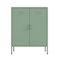 Naomi 32' Metal Accent Cabinet in Sage Green