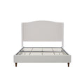 Minimalist Upholstered Queen Bed with 54' Headboard.
