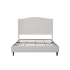 Minimalist Upholstered Queen Bed with 54' Headboard.