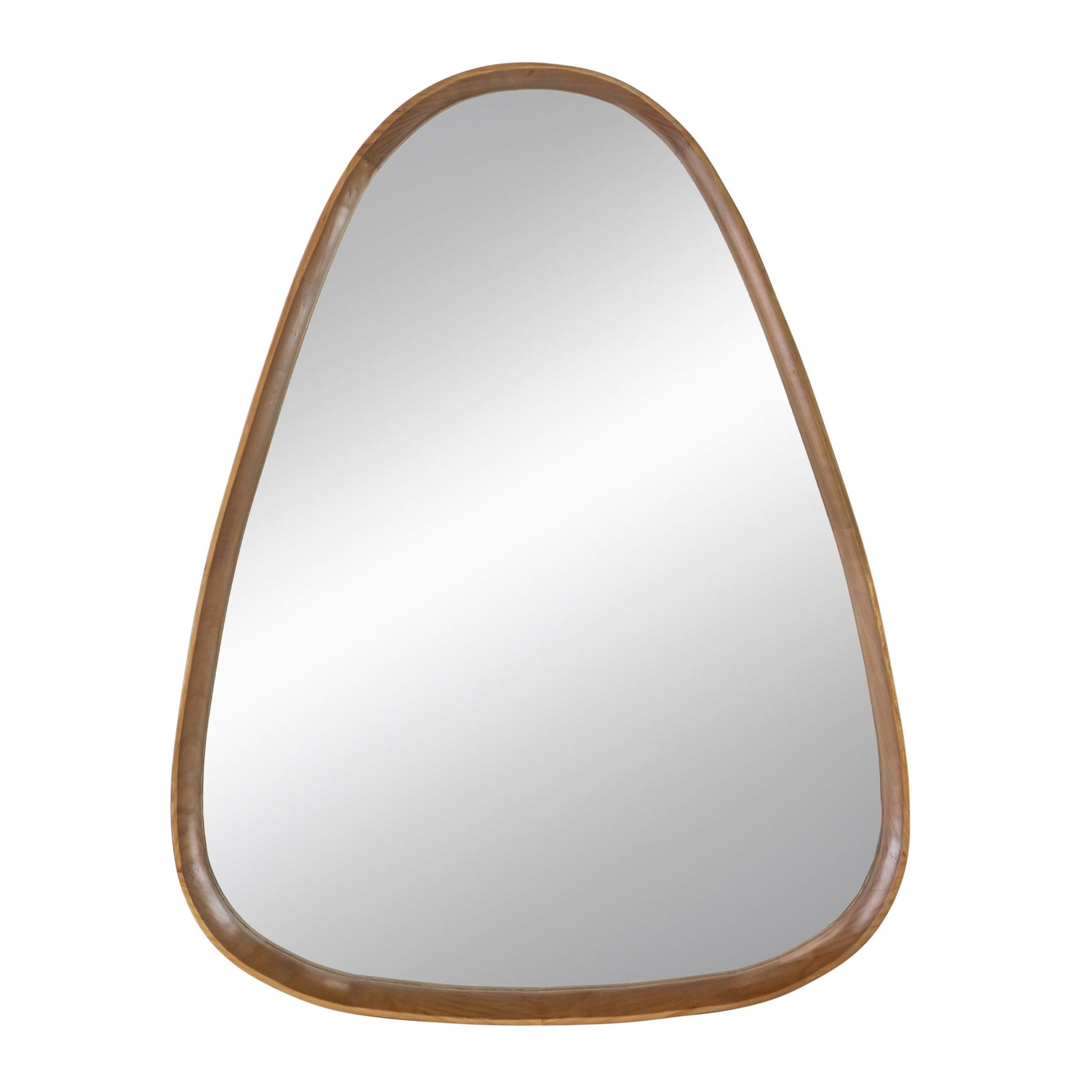 30"x38" Irrgeular Mirror with Wood Frame, Wall Mirror for Living Room Bathroom Entryway - Groovy Boardz