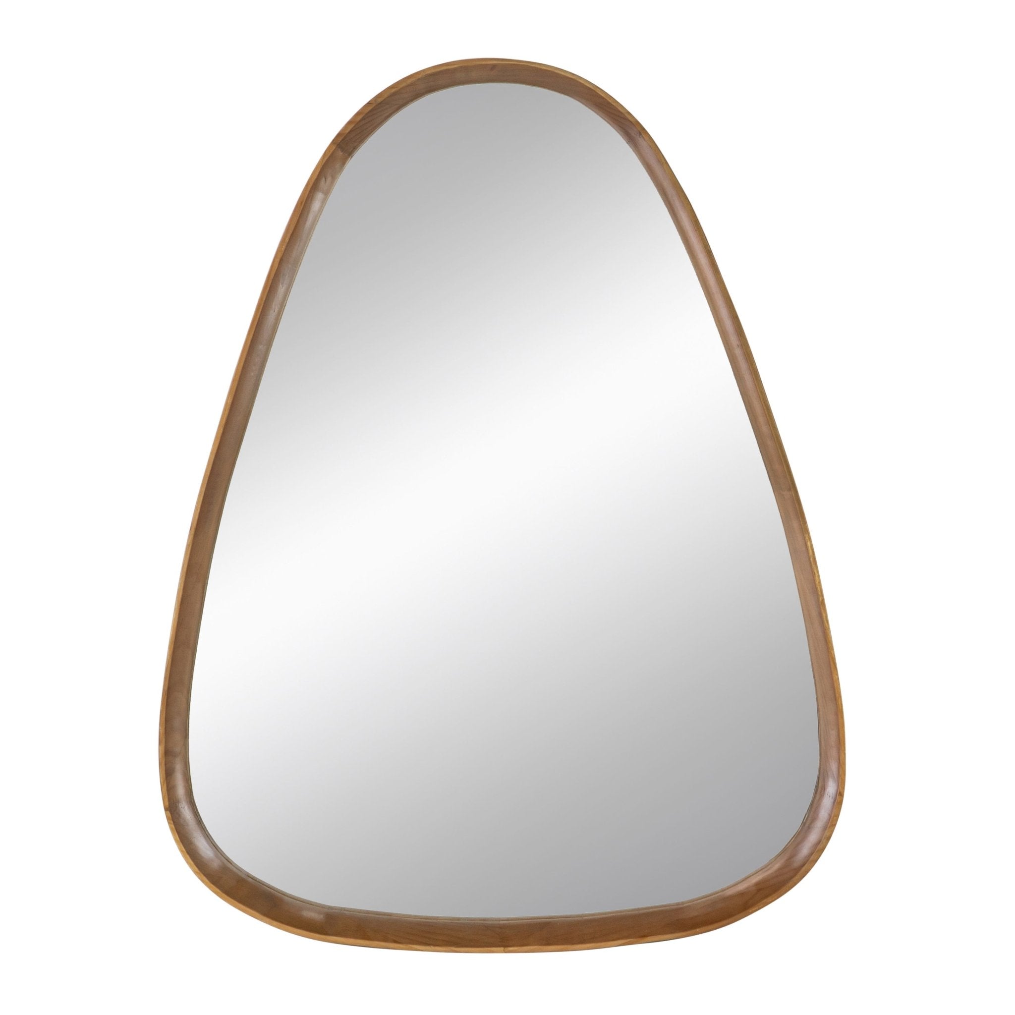 30"x38" Irrgeular Mirror with Wood Frame, Wall Mirror for Living Room Bathroom Entryway - Groovy Boardz