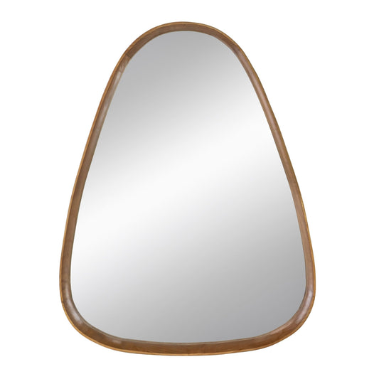 30"x38" Irrgeular Mirror with Wood Frame, Wall Mirror for Living Room Bathroom Entryway - Groovy Boardz