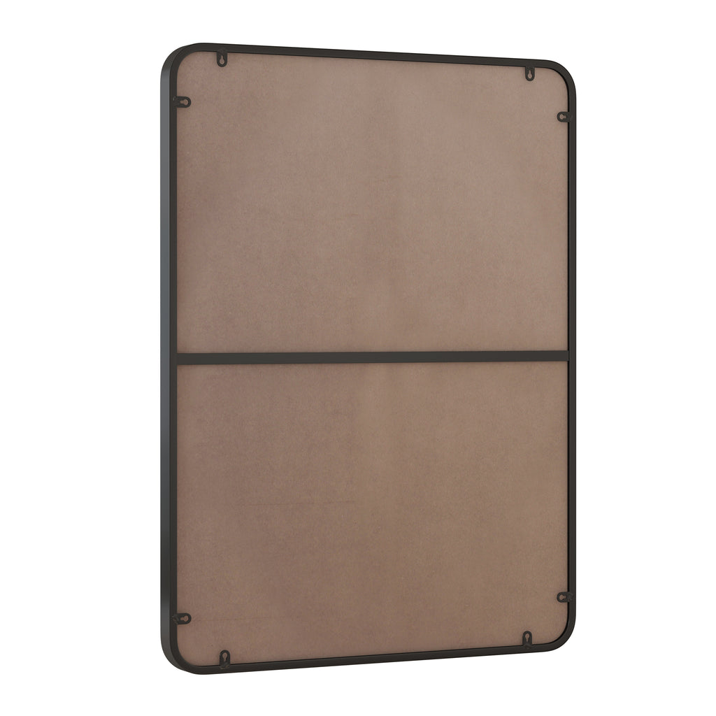 Wall Mirror 30x40 Inch Black Rectangular Mirror Metal Framed Mirror Vanity Mirror Dressing Mirror, for Bathroom, Living Room, Bedroom Wall Decor