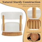 Modern Farmhouse Armless Chair for Living Room and Bedroom.