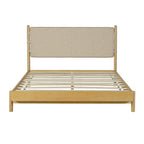 Queen Rubber Wood Bed Frame with Headboard.