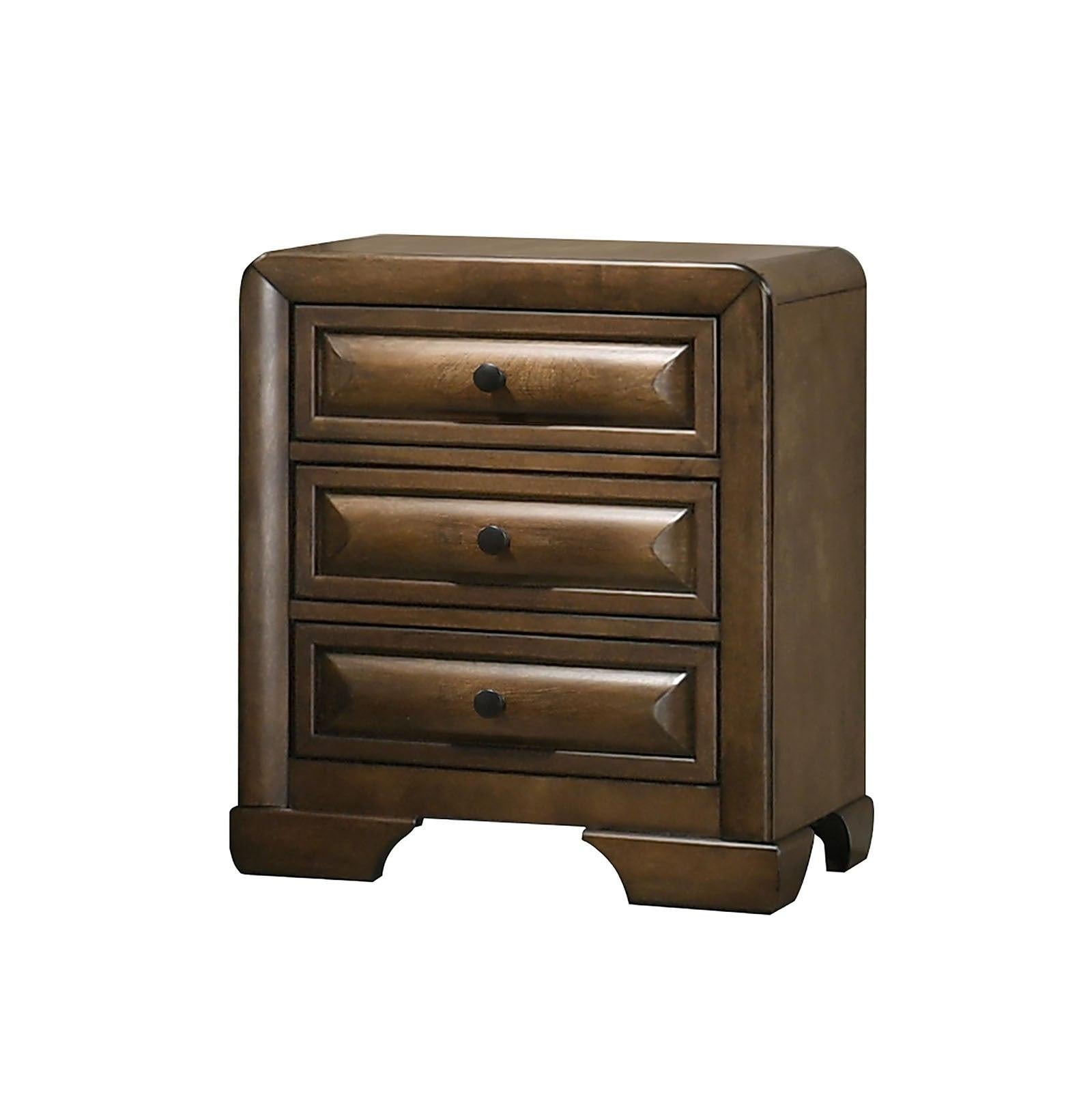 Transitional Nightstand with English Dovetail Drawers.