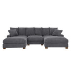 Wynisha 122'' Corduroy Sofa for Modern Living Rooms.