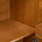 31.5" Liquor Cabinet with Wine Glass Holder & Wine Rack & Adjustable Shelf, Wine Cabinet, Kitchen Coffee Bar Cabinet, Rustic Sideboard Buffet  Cabinet with storage for Home Farmhouse Dining Room