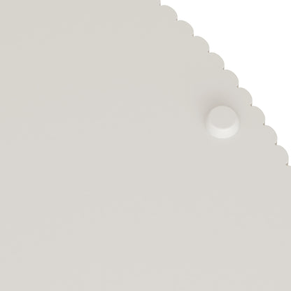 31.5'' Round Coffee Table,Modern Center Table with Storage,Vertical Stripe Design Coffee Table for Living Room,Bedroom(White)