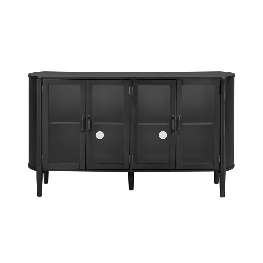 Stylish Black Storage Cabinet for Living Room.