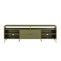 Dumbo 85' Fluted TV Stand in Olive Green