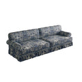 Luxuriously Comfortable Cloud Couch Blue Floral Sofa.