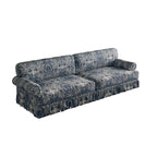 Luxuriously Comfortable Cloud Couch Blue Floral Sofa.