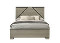 Joanna Weathered Gray Queen Bed with Built-in LED Headboard