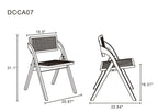 Lambinet Wood Folding Chair in Natural - Set of 2.