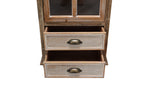 Rustic Wooden Storage Cabinet with 3 Drawers for Organization.