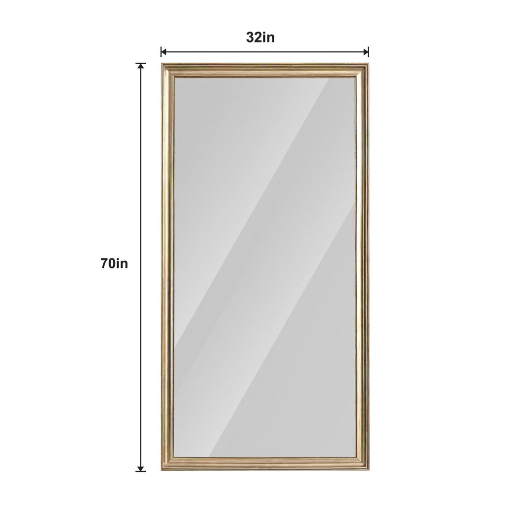 32x70 Inch Copper Framed Full Length Floor Mirror.