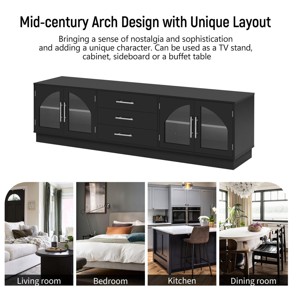 68.9'' Modern Minimalist TV Stand for TVs up to 75 Inches.