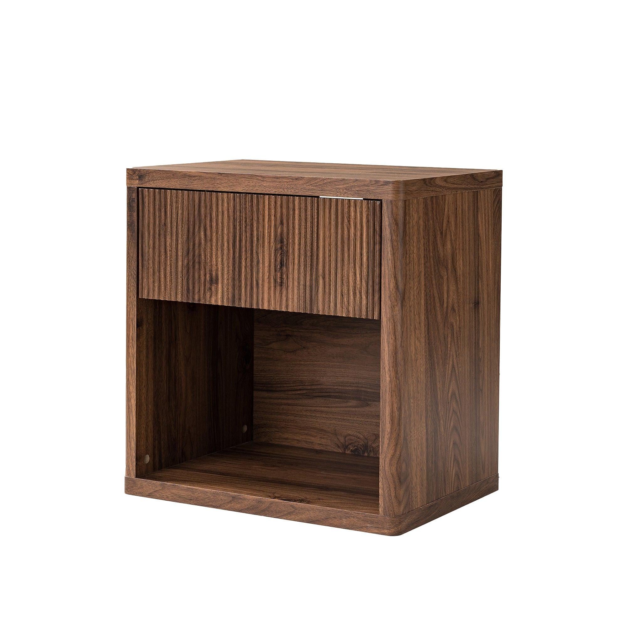 Modern Nightstand with Drawer Storage for Bedroom.