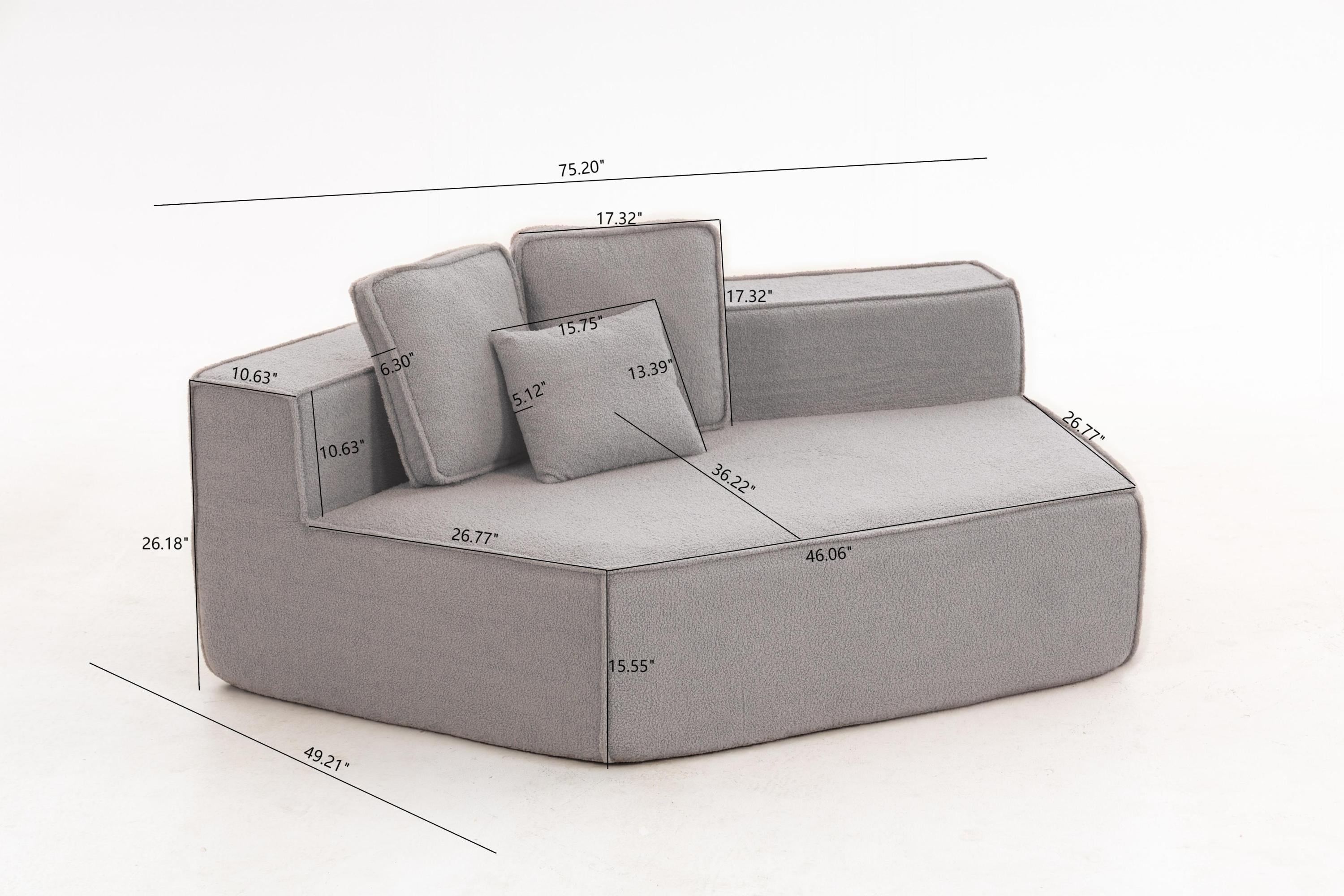 Teddy Fabric Single Sofa Chair for Cozy Interiors.
