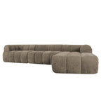 122' Modern L-Shaped Sectional Sofa with Chaise Lounge.