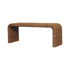 Rattan Weave Bench - Handmade Solid Wood Furniture.