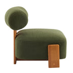 Modern Boucle Lounge Chair for Living Room and Office.