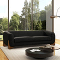 Alpine Sherpa Sofa in Black Boucle - 90.5 Inch.