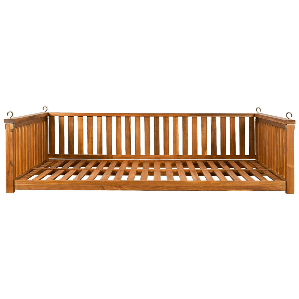 TOPMAX Twin Size Garden Swing Bed for Outdoor Relaxation.