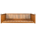 TOPMAX Twin Size Garden Swing Bed for Outdoor Relaxation.