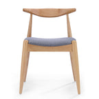 2 Vintage Rubberwood Dining Chairs with Ergonomic Backrest.