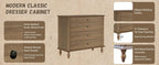 Antique 4-Drawer Chest - Solid Wood Dresser Storage.