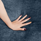 Modern Modular Sectional Sofa, 102 Inch L-Shaped Couch with Movable Ottoman, Blue Chenille Upholstery