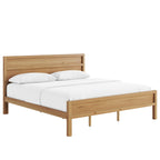 Maddox Modern Wood King Panel Bed - A Stylish Choice.