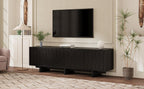 Retro Style Rustic Wood Grain TV Stand for 75' TVs.