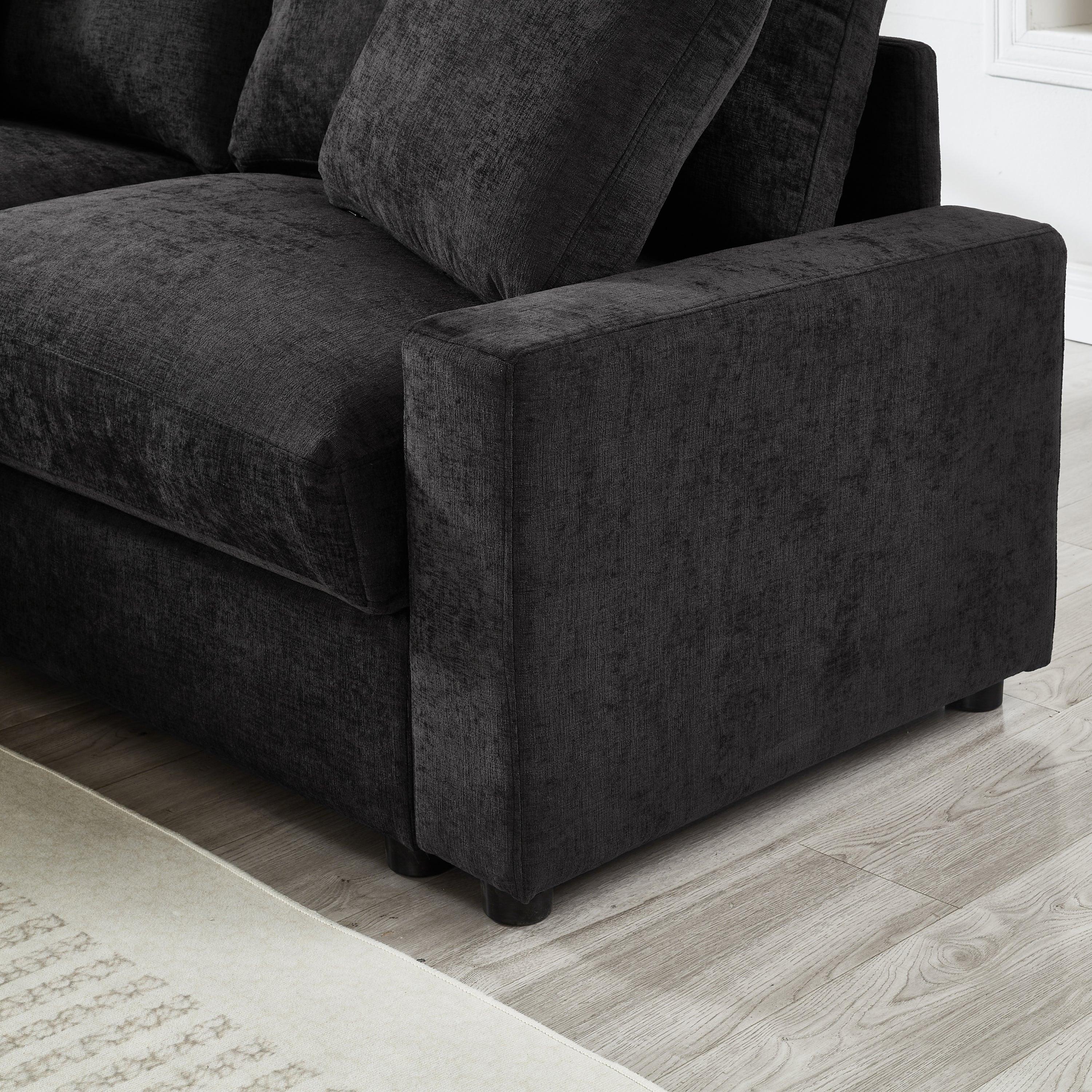 Modular Sectional Sofa with Storage for Living Room.