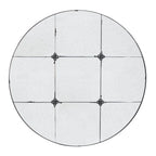 D36" Traditional Decor Style Round Antique Glass Wall Mirror,  Wall Decor for for Bathroom Entryway Console Lean Against Wall