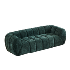 Chenille Foam Sofa - Modern Quilted Design for Comfort.